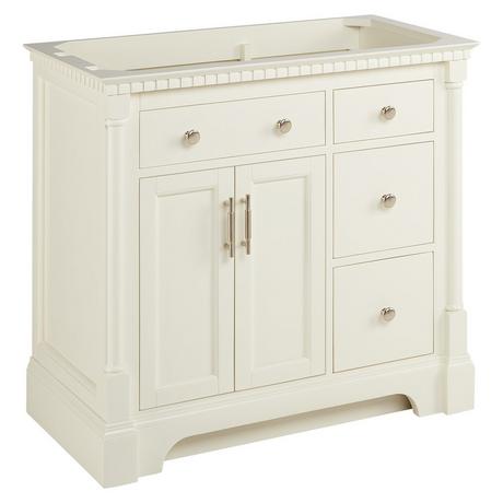 36" Claudia Vanity - White - Vanity Cabinet Only