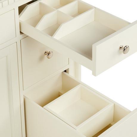 36" Claudia Vanity - White - Vanity Cabinet Only