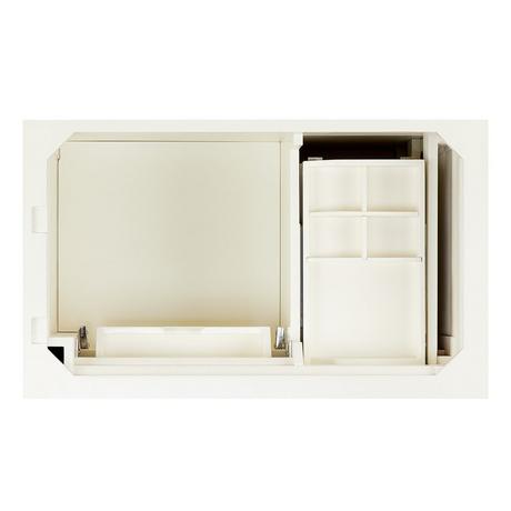 36" Claudia Vanity - White - Vanity Cabinet Only