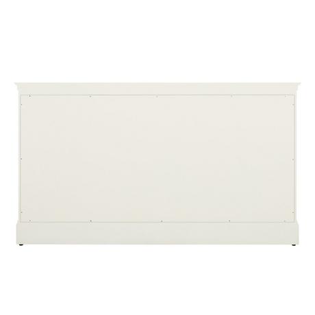 60" Claudia Double Vanity - White - Vanity Cabinet Only