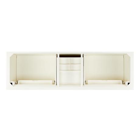 72" Claudia Double Vanity - White - Vanity Cabinet Only