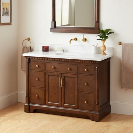 48" Claudia Vanity With Undermount Sink - Antique Coffee