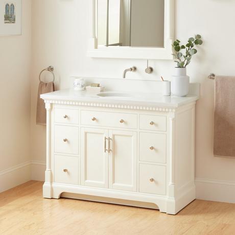 48" Claudia Vanity With Undermount Sink - White