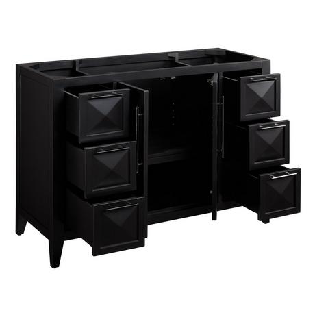 48" Holmesdale Vanity with Rectangular Undermount Sink - Black