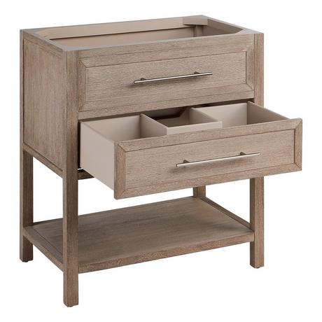 30" Robertson Console Vanity with Undermount Sink - Brushed White