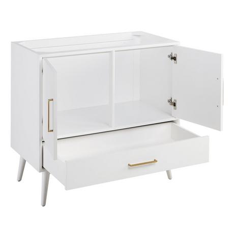36" Novak Vanity with Undermount Sink - Bright White