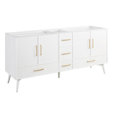 72" Novak Vanity with Undermount Sinks - Bright White