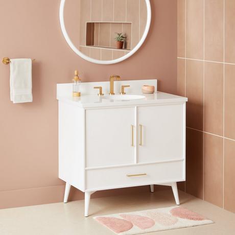 36" Novak Vanity with Undermount Sink - Bright White