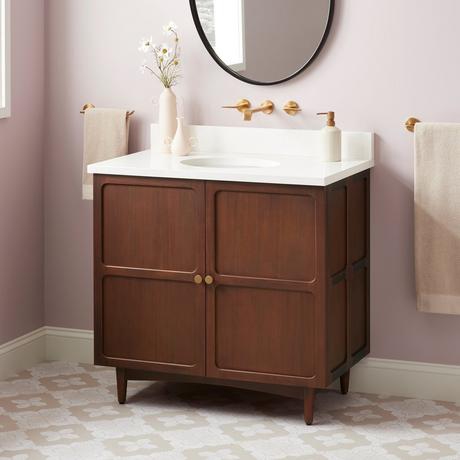 36" Delavan Vanity with Undermount Sink - Cold Brew