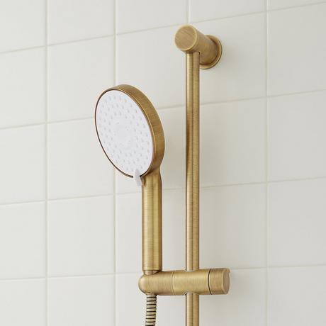 Greyfield Pressure Balance Shower System with Slide Bar and Hand Shower
