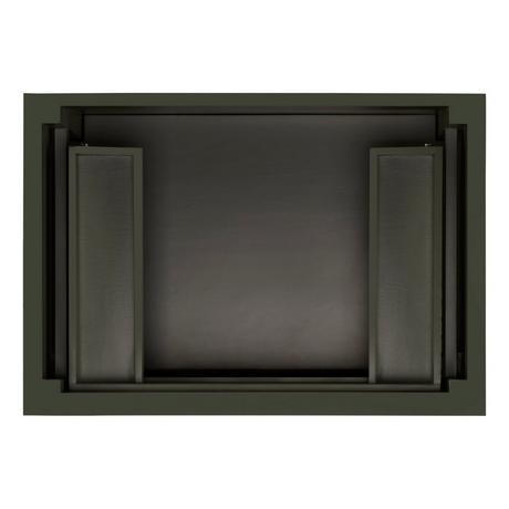 30" Elmdale Vanity with Rectangular Undermount Sink - Dark Olive Green