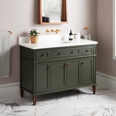 48" Elmdale Vanity with Undermount Sink - Dark Olive Green