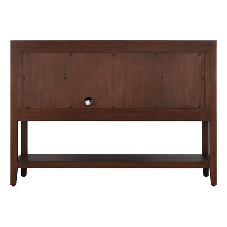 48" Nikolai Vanity with Outlet - Undermount Sink - Winterland Walnut
