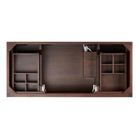 48" Nikolai Vanity with Outlet - Undermount Sink - Winterland Walnut