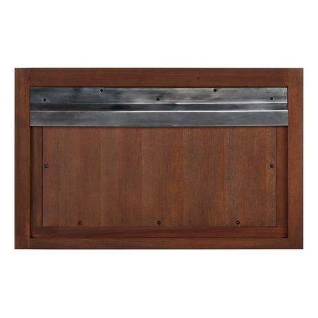 30" Nikolai Narrow Wall-Mount Vanity - Rect Undermount Sink - Winterland Walnut