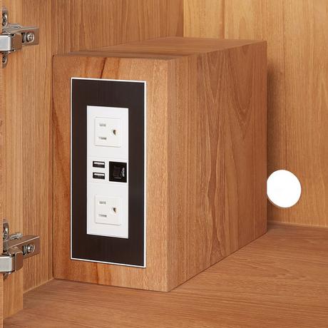 36" Aliso Narrow Wall-Mount Vanity with Rect Undermount - Outlets - Natural Teak