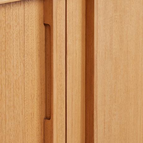 60" Sybill Double Vanity with Outlet - Natural Teak - Vanity Cabinet Only