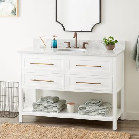 48" Robertson Vanity for Undermount Sink - Bright White