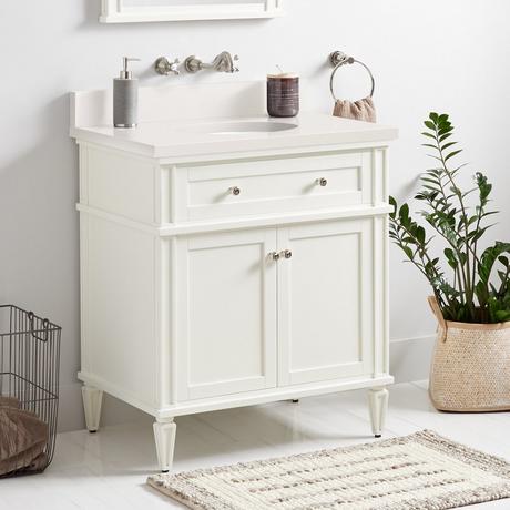 30" Elmdale Vanity for Undermount Sink - White