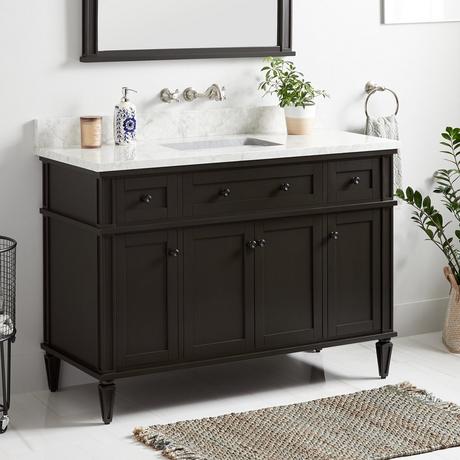 48" Elmdale Vanity for Rectangular Undermount Sink - Charcoal Black