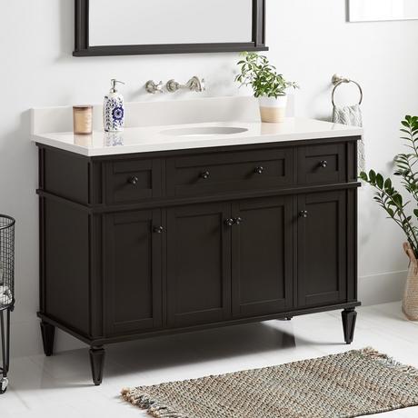 48" Elmdale Vanity for Undermount Sink - Charcoal Black