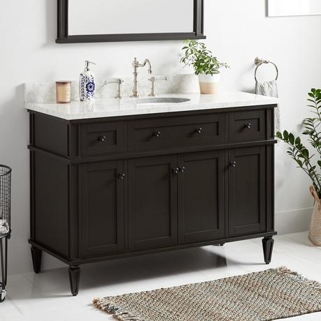 48" Elmdale Vanity for Undermount Sink - Charcoal Black